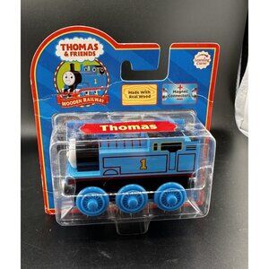 2006 Learning Curve Wooden Railway Thomas Train NOS New On Card Vtg